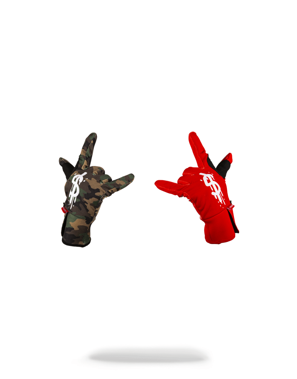 Discount | LEFT RED / RIGHT CAMO MONEY DRIPS GLOVES Sprayground Sale - Discount | LEFT RED / RIGHT CAMO MONEY DRIPS GLOVES Sprayground Sale-01-2