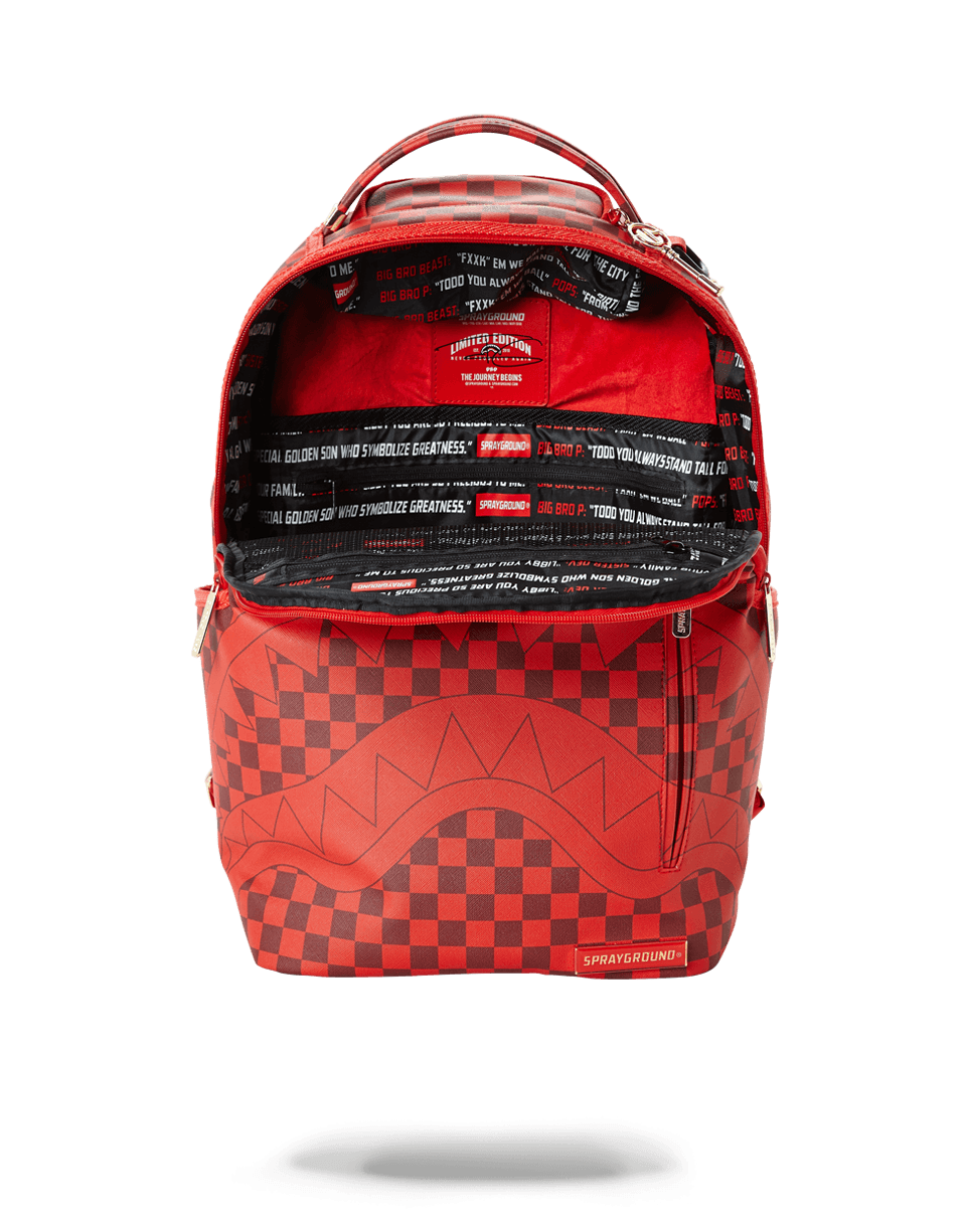 Discount | SHARKS IN PARIS (RED CHECKERED EDITION) Sprayground Sale - Discount | SHARKS IN PARIS (RED CHECKERED EDITION) Sprayground Sale-01-1