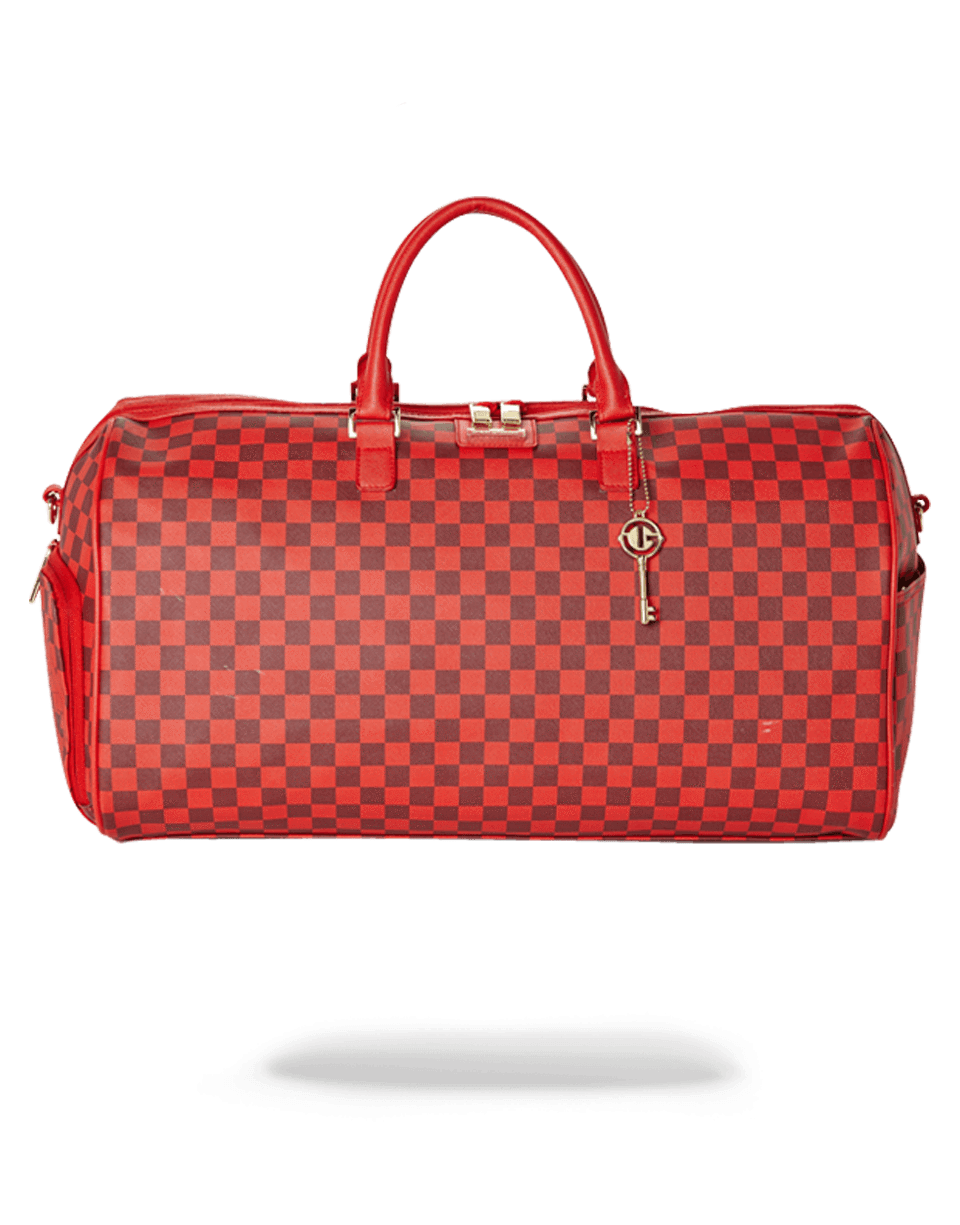 Discount | SHARKS IN PARIS DUFFLE (RED CHECKERED EDITION) Sprayground Sale - Discount | SHARKS IN PARIS DUFFLE (RED CHECKERED EDITION) Sprayground Sale-01-2