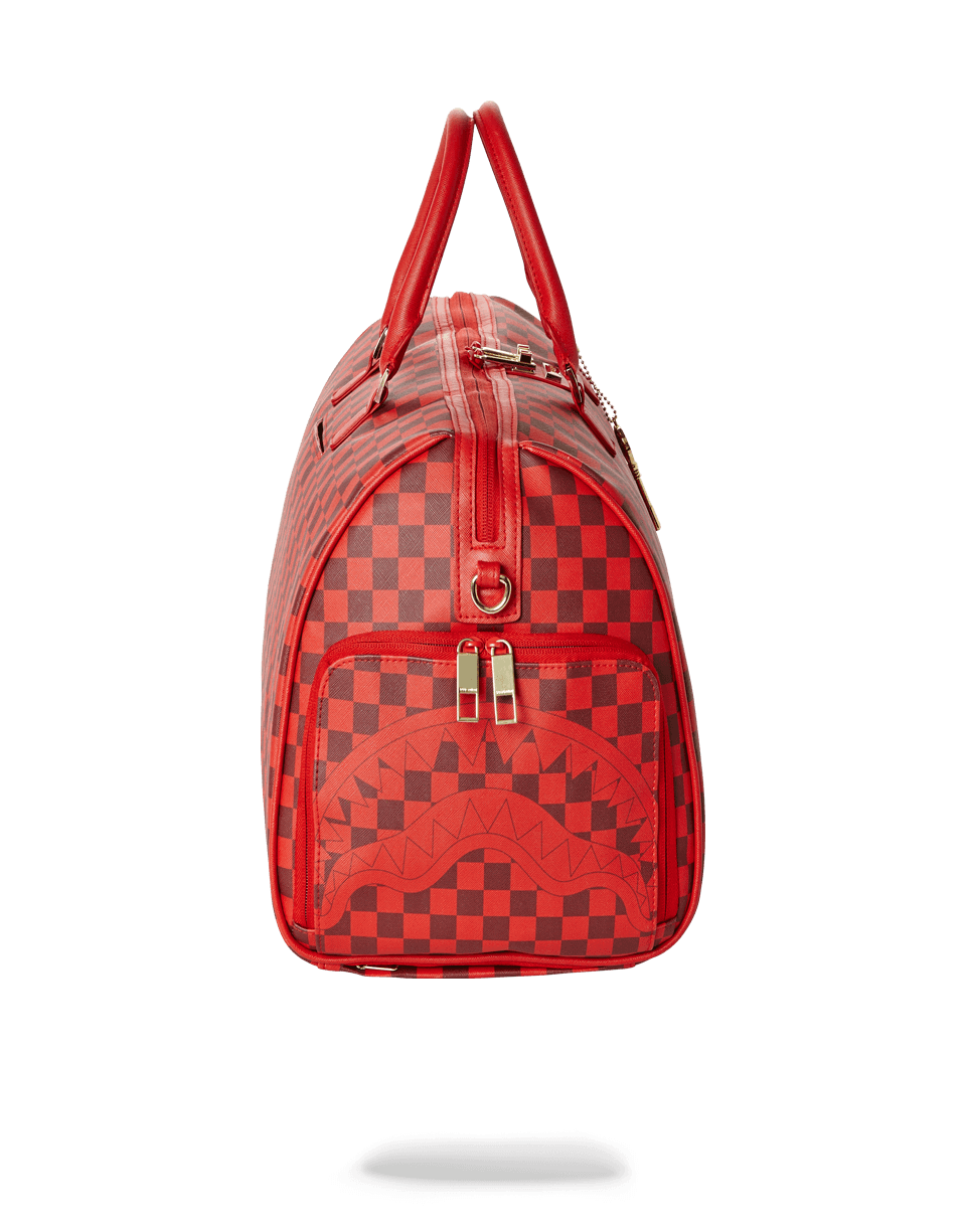 Discount | SHARKS IN PARIS DUFFLE (RED CHECKERED EDITION) Sprayground Sale - Discount | SHARKS IN PARIS DUFFLE (RED CHECKERED EDITION) Sprayground Sale-01-1