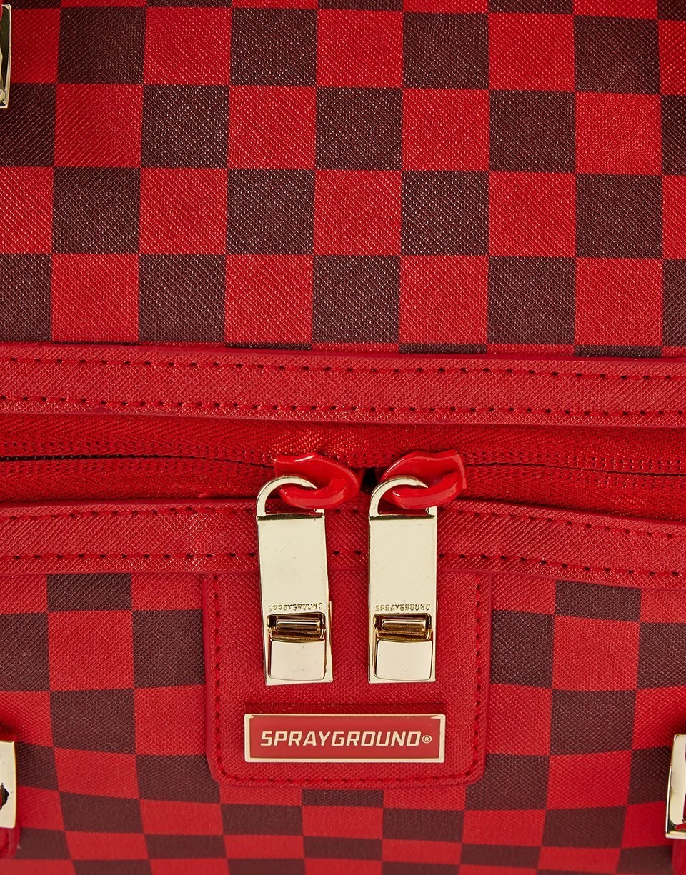 Discount | SHARKS IN PARIS DUFFLE (RED CHECKERED EDITION) Sprayground Sale - Discount | SHARKS IN PARIS DUFFLE (RED CHECKERED EDITION) Sprayground Sale-01-6