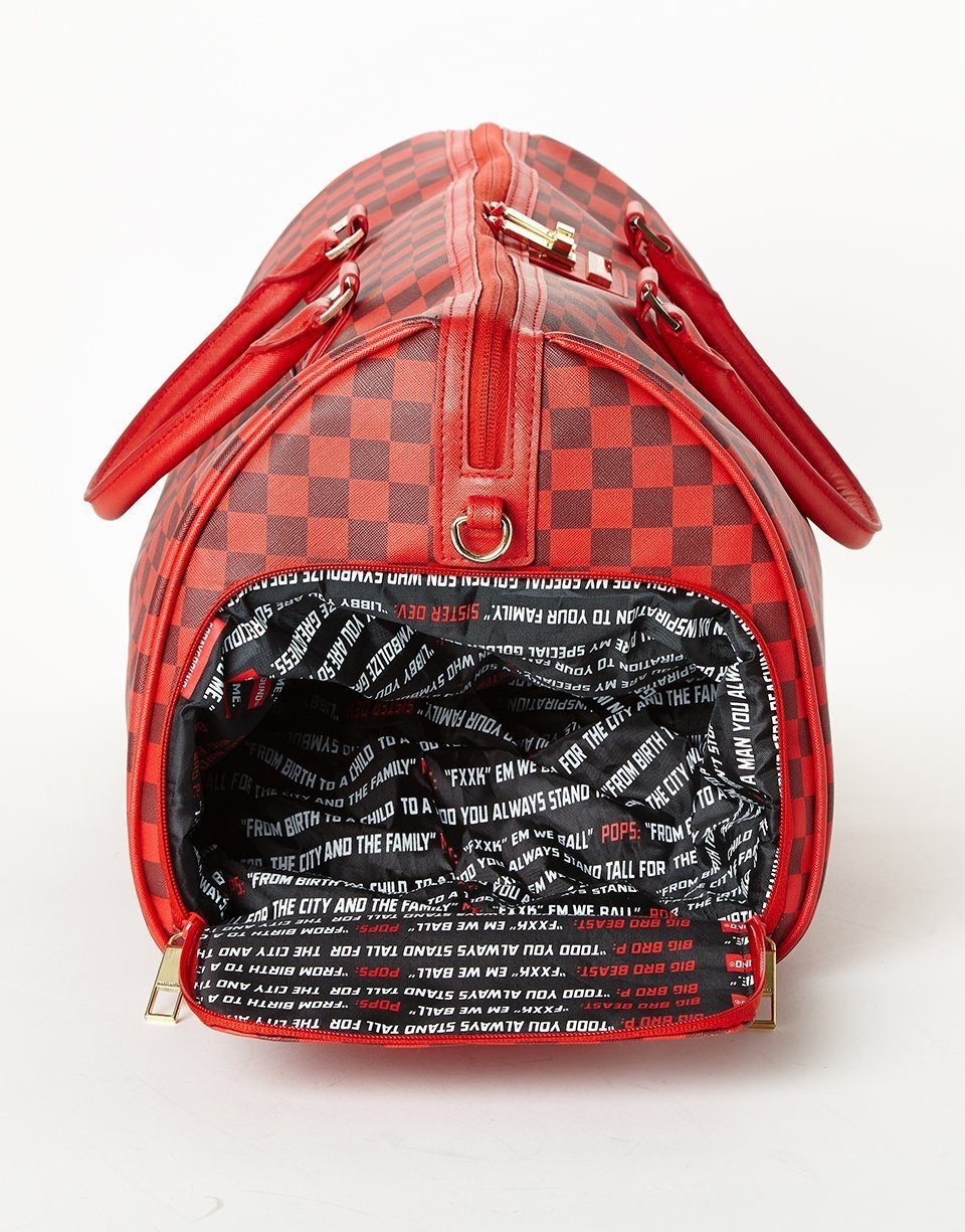 Discount | SHARKS IN PARIS DUFFLE (RED CHECKERED EDITION) Sprayground Sale - Discount | SHARKS IN PARIS DUFFLE (RED CHECKERED EDITION) Sprayground Sale-01-7