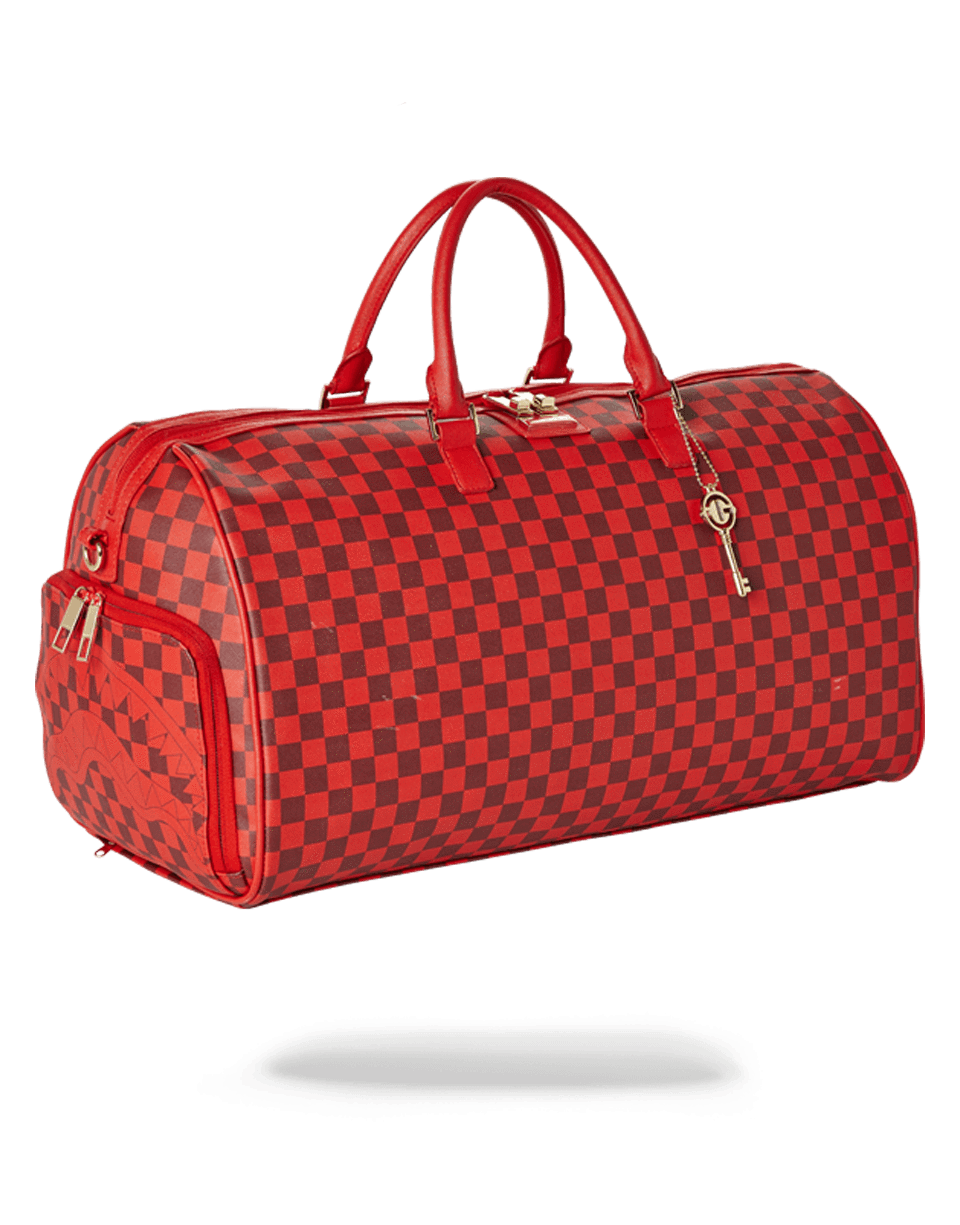 Discount | SHARKS IN PARIS DUFFLE (RED CHECKERED EDITION) Sprayground Sale - Discount | SHARKS IN PARIS DUFFLE (RED CHECKERED EDITION) Sprayground Sale-31