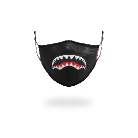 Discount | Adult Shark Logo (Black) Form-Fitting Face Mask Sprayground Sale