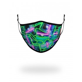 Discount | Adult Neon Money Form Fitting Face Mask Sprayground Sale