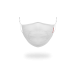 Discount | Adult White On White Shark Form-Fitting Face Mask Sprayground Sale